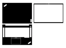 Carbon Vinyl Sticker Skin Decals Cover for Lenovo ThinkPad P1 Gen 6 16" Laptop