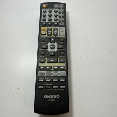 RC-681M Black Replace Remote Control for Onkyo DVD CD TV VCR AV Receiver NEW