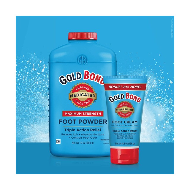 Gold Bond Medicated Foot Powder 10 Oz Itch Relief Absorbs Moisture High quality eBay