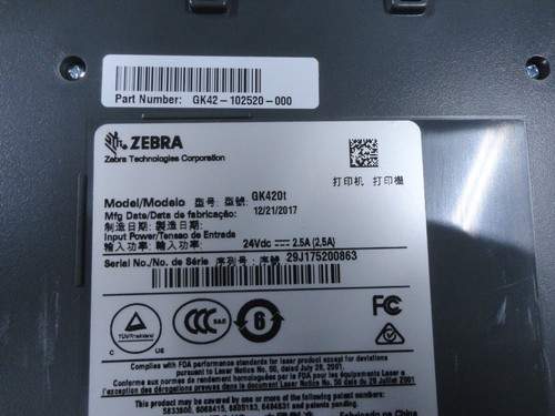 Zebra GK420T Thermo direkt & Transfer Etikettendrucker + USB * GK42-102520-000 - Bild 3 von 3