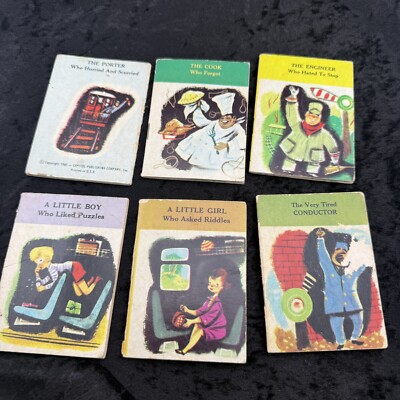 6 Vintage 1960 3 1/2  Little Books By Capital Publishing Cook, Porter, Engineer