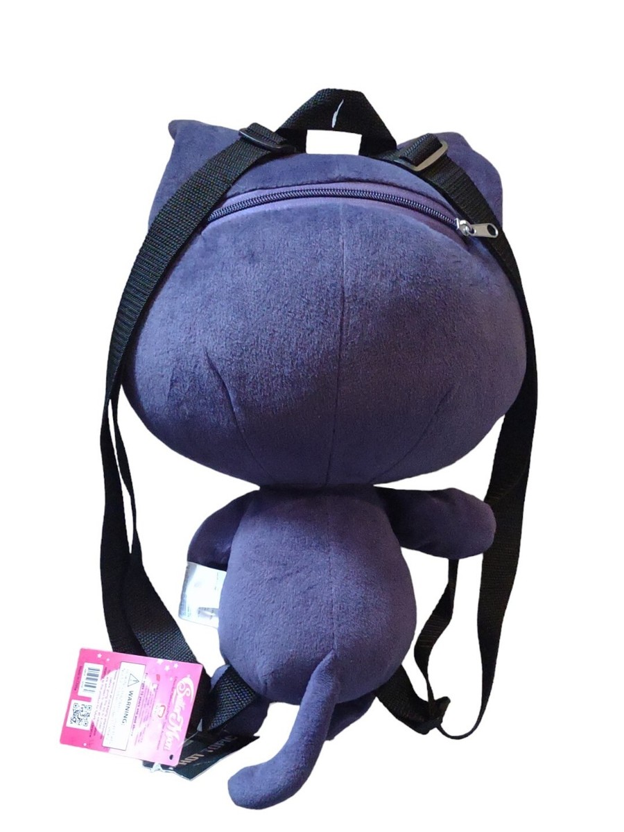 Sailor Moon Luna Cat purple backpack with pocket and cushion inside for … Great Eastern Entertainment | Bags | Sailor Moon Luna Cat  main image 3