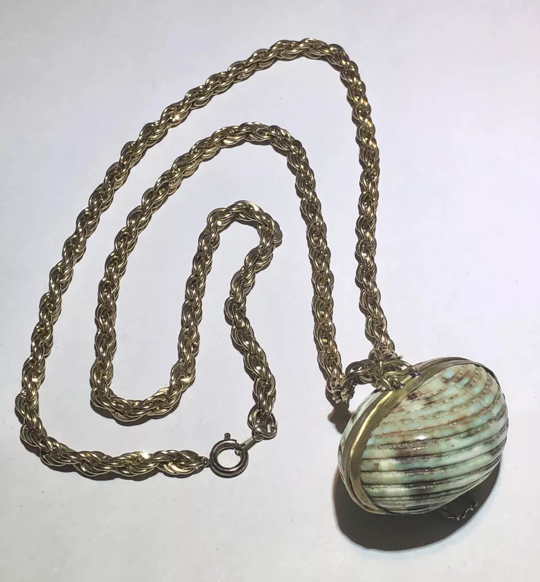 Shell sale locket necklace