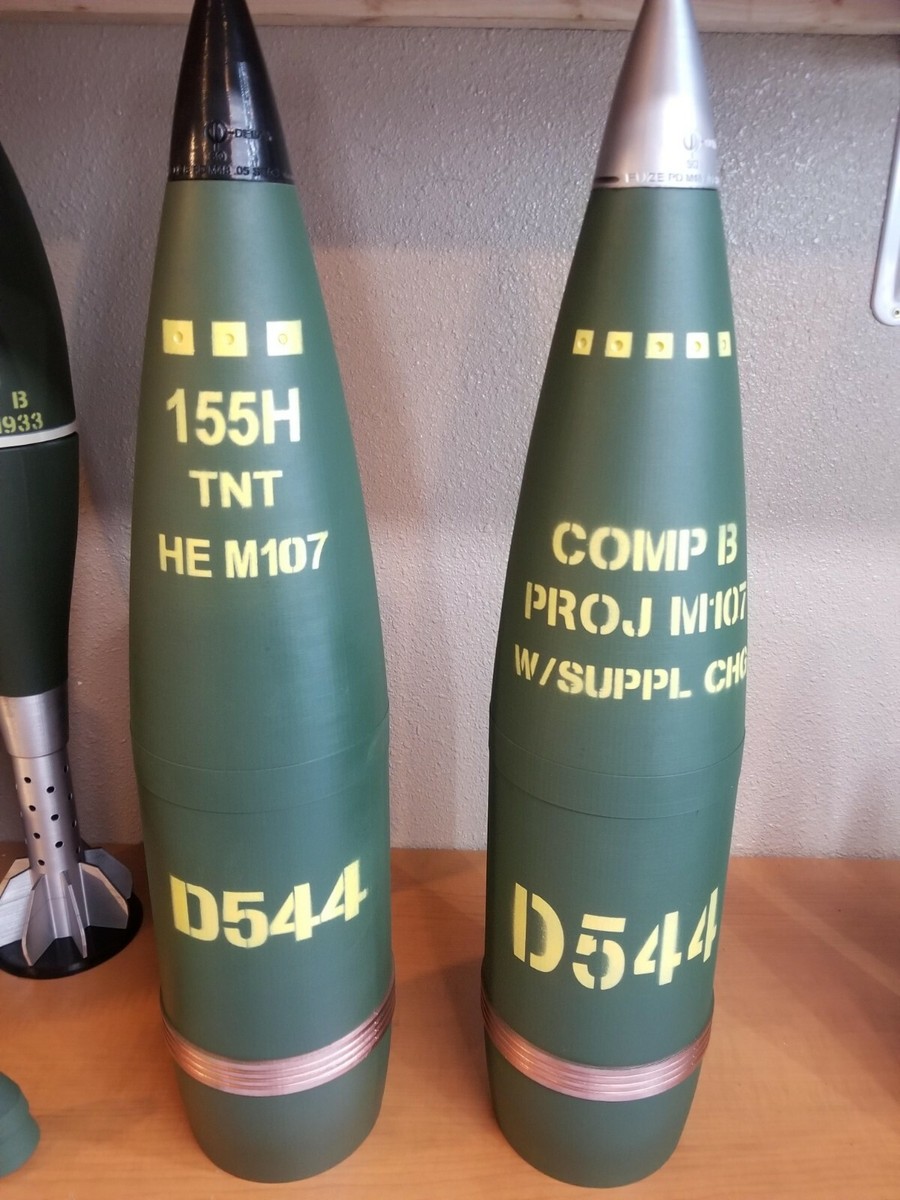 3D Printed 155mm D544 M107 Artillery WhiskeyStash Bigbore