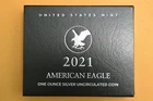 2021-W Burnished $1 American Silver Eagle, Type 2, Uncirculated