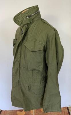 VINTAGE 60'S VIETNAM ERA M-65 US ARMY FIELD JACKET SM SILVER ZIP