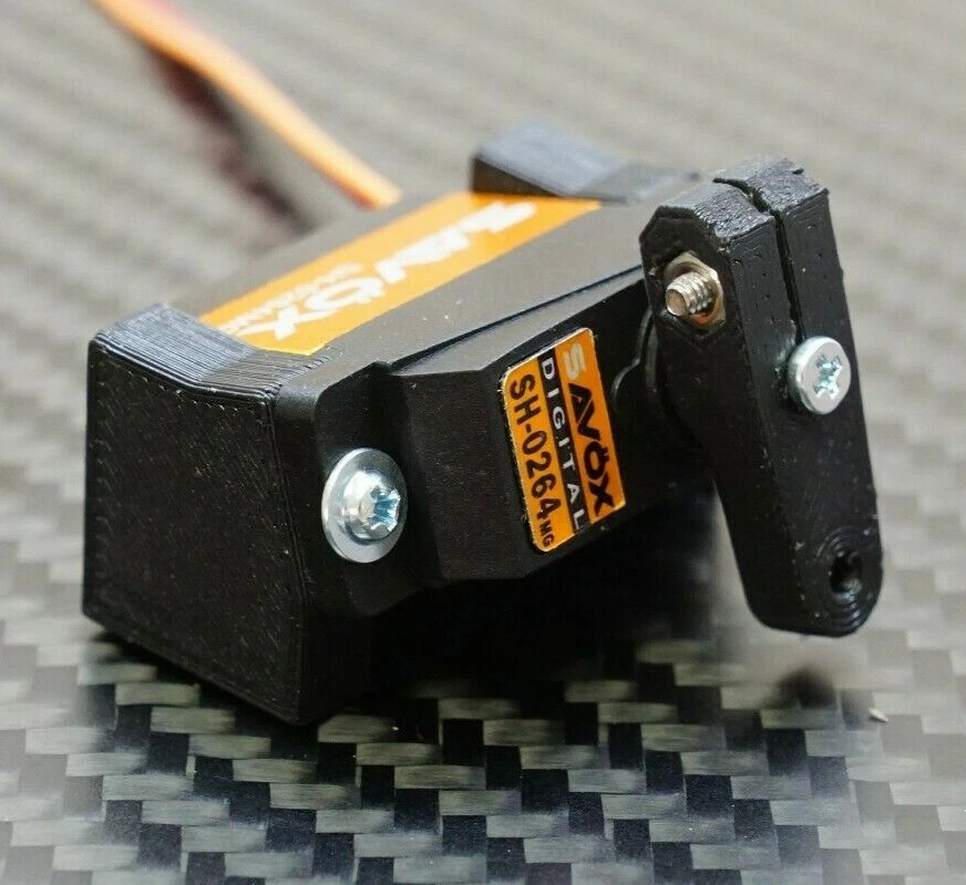 Upgrade Savox SH-0264MG metal gear Micro Servo w/ Mounts for Losi Mini-B 2.0 RC - Image 3 of 4