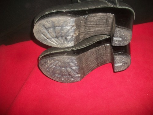 No. 6 Store Sven Clogs Black Leather Shearling Lined Pull-On Clog Boots 6M $410 - Picture 9 of 10