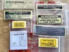 HONDA SUPER CUB C90 DECAL STICKER MARK CAUTION SET