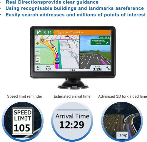 High-Definition GPS for Cars: Real-Time Navigation & Speed Alerts Included - Picture 7 of 9