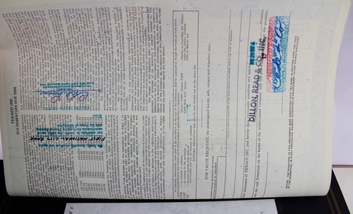 Texaco Inc 1976 alte USA Aktie Stock Certificate 5000 Dollars - 第 2/3 張圖片