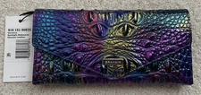 Brahmin Melbourne VERONICA Trifold Envelope Wallet SPOTLIGHT Metallic Colors NWT