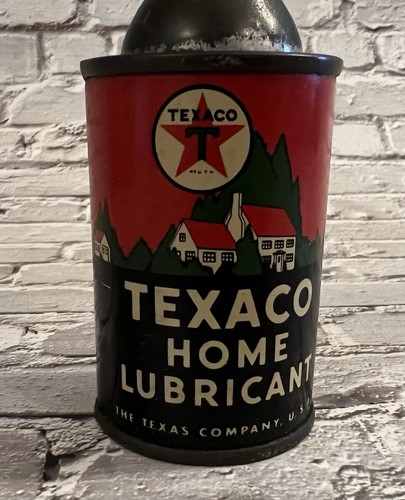 Vintage 3 oz Texaco Home Lubricant Handy Oiler Oil Can Gas Oil | eBay