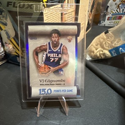 25-26 Topps Holiday VJ Edgecombe The Nice List Die-Cut Short Print - Rookie Logo