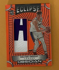 Dalton Knecht 2024-25 Panini Obsidian - Eclipse Materials Orange /99 #EM-DKL