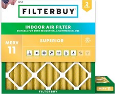 Filterbuy 21x21x2 MERV 11 Air Filter Replacement HVAC Furnace
