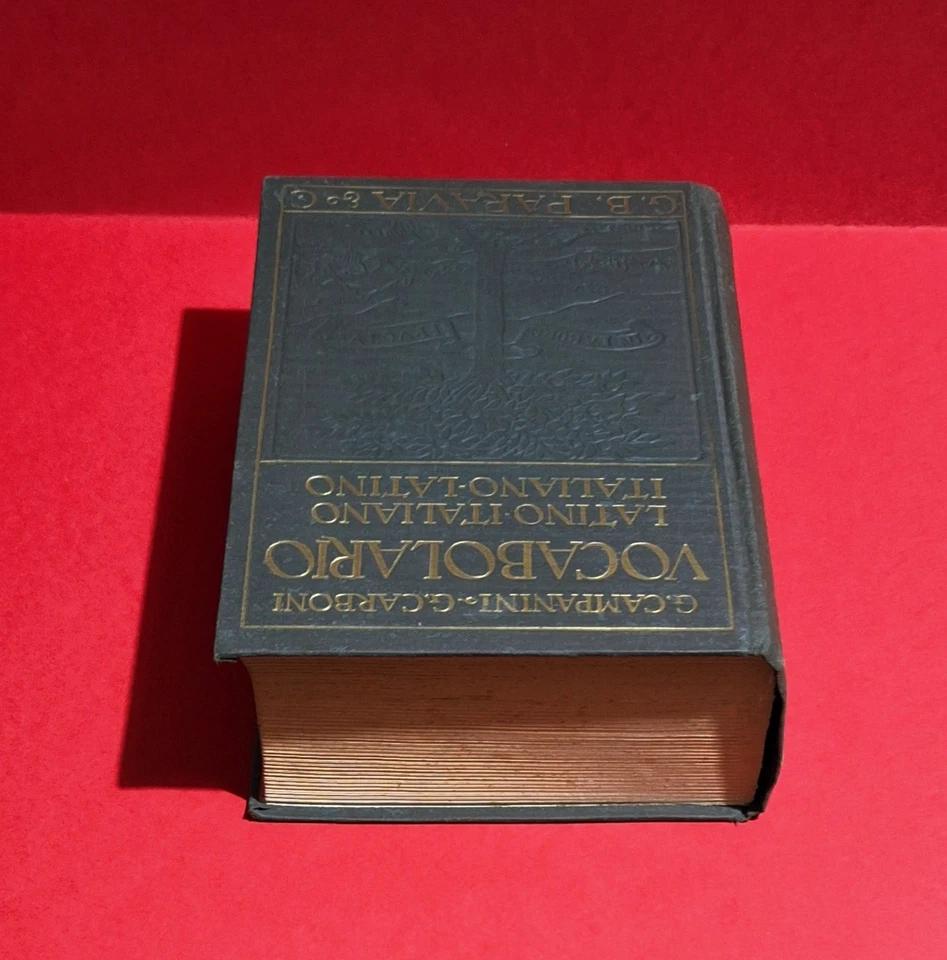 Vocabolario LATINO - ITALIANO di Campanini e Carboni,  PARAVIA 1938, 2' Edizione - Immagine 3 di 4