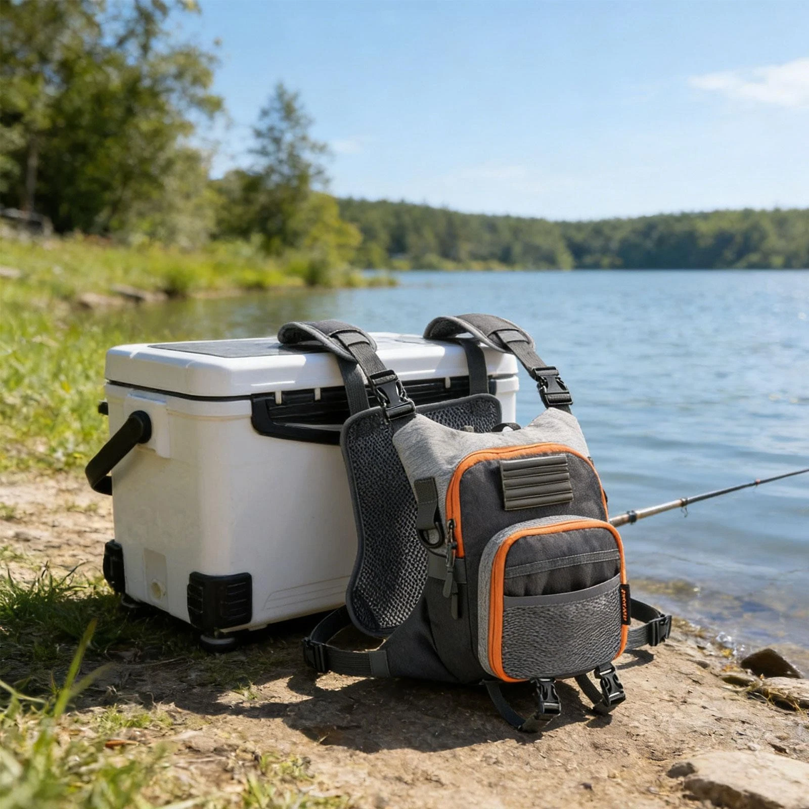 Fly Fishing Pack Fly Fishing Chest Pack Waterproof Adjustable Fishing Equipment