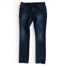 Jeans uomo John Varvatos 32x31 borchie slim wight denim casual punk Y2K RARO!