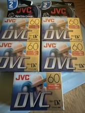 Vintage New Sealed JVC DVC Mini DV Digital Video Cassette Tape Lot of 5 M-DVM60