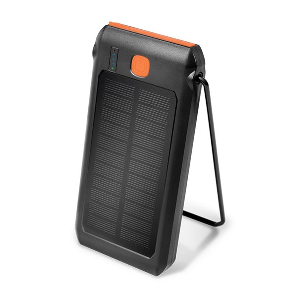 Logilink PA0273 Solar Powerbank 10000Mah Taschenlampe 2X USB-A Qc & 1X USB-C Pd-image