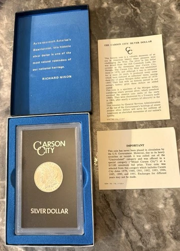 1882-CC Carson City Morgan Silver Dollar GSA Hoard Brilliant UNC NICE OGP USA