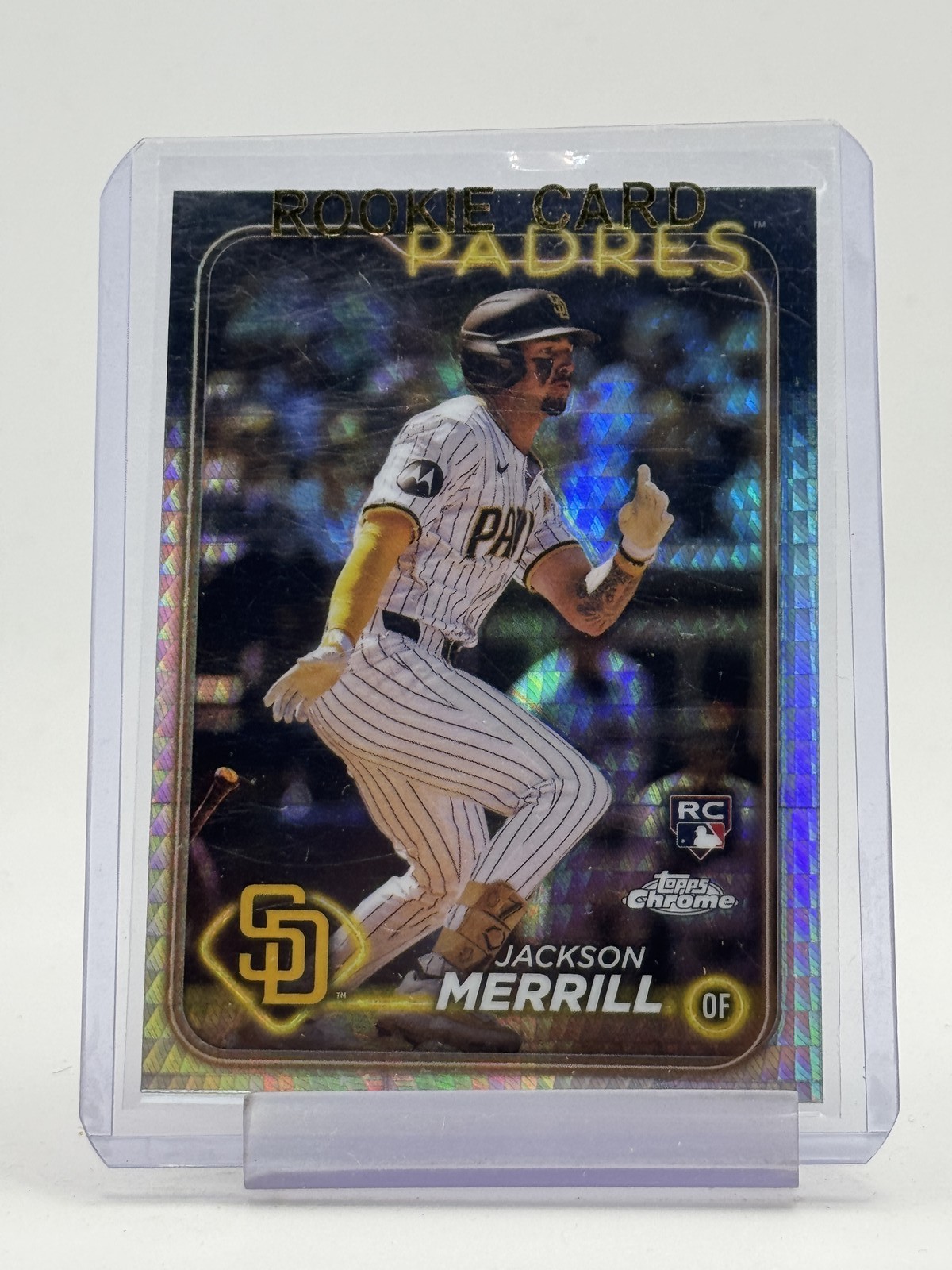 JACKSON MERRILL 2024 TOPPS CHROME ROOKIE PRISM REFRACTOR #207 PADRES Q5194