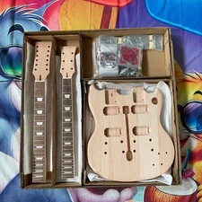 12+6s Guitar Kit, Double neck Electric guitar Kit Free Ship