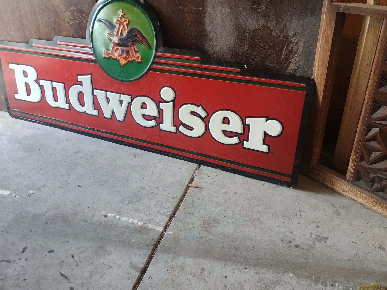 Bud Ice Metal Tin Sign Vintage