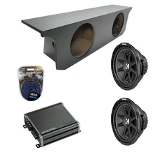 07-18 Jeep Wrangler JK Unlimited Kicker Comp C12 Dual 12 Rhino Sub Box CXA800.1