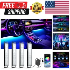 Multicolor Car LED Interior Lights with App Control & Music Sync | DIY Strip Kit