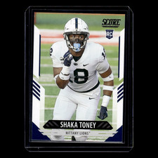 Shaka Toney Rookie #396 2021 Score Penn State Nittany Lions Football Card NFL NM