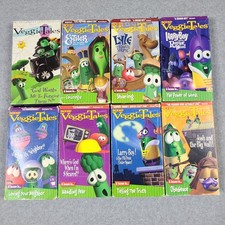VeggieTales VHS Lot Of 8 Movie Cartoon Religion Children