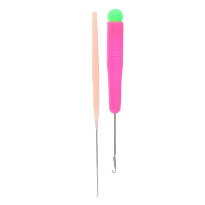 2 X Latch Hook Häkelnadel Für Haare/Micro Braid Dread Lock Maintenance
