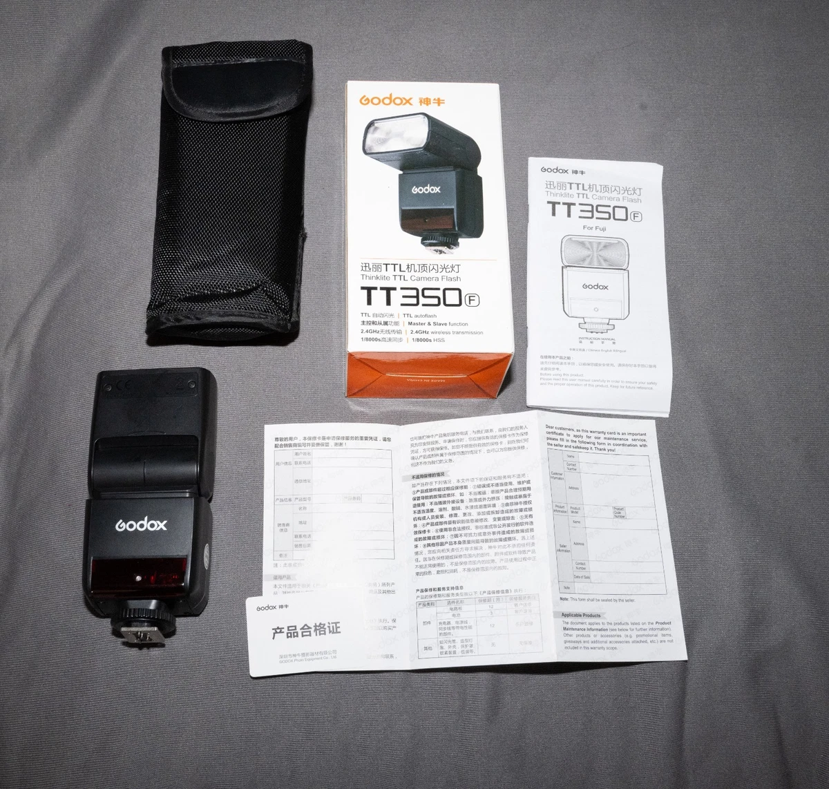 Godox TT350 Mini Speedlite Compact Flash 2.4GHz HSS 1/8000s TTL GN36 für Canon o