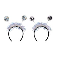 Glittering Disco Ball Hairhoop Hair Styling Accessory Headpiece Halloween Supply