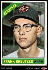 1966 Topps #211 Frank Kreutzer Senators 1.5 - FAIR