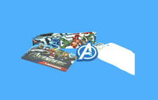 Marvel Avengers Lanyard Keychain Card Holder Key Ring Necklace Printed Strap