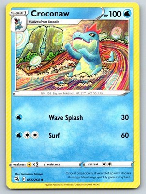 Croconaw 056/264 Uncommon Fusion Strike Pokemon Lightly Played