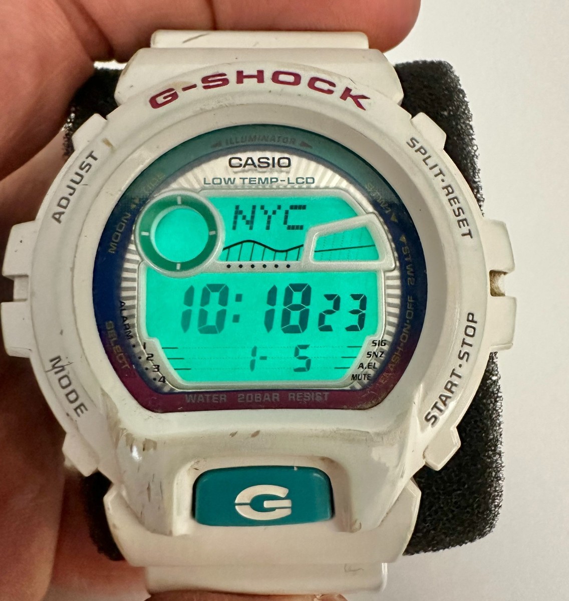 CASIO G-Shock 'G-LIDE' GLX6900 3194 White Tide/Moon 45mm Watch