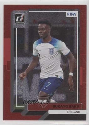 2022-23 Panini Donruss Red 95/99 Bukayo Saka #26 5i2