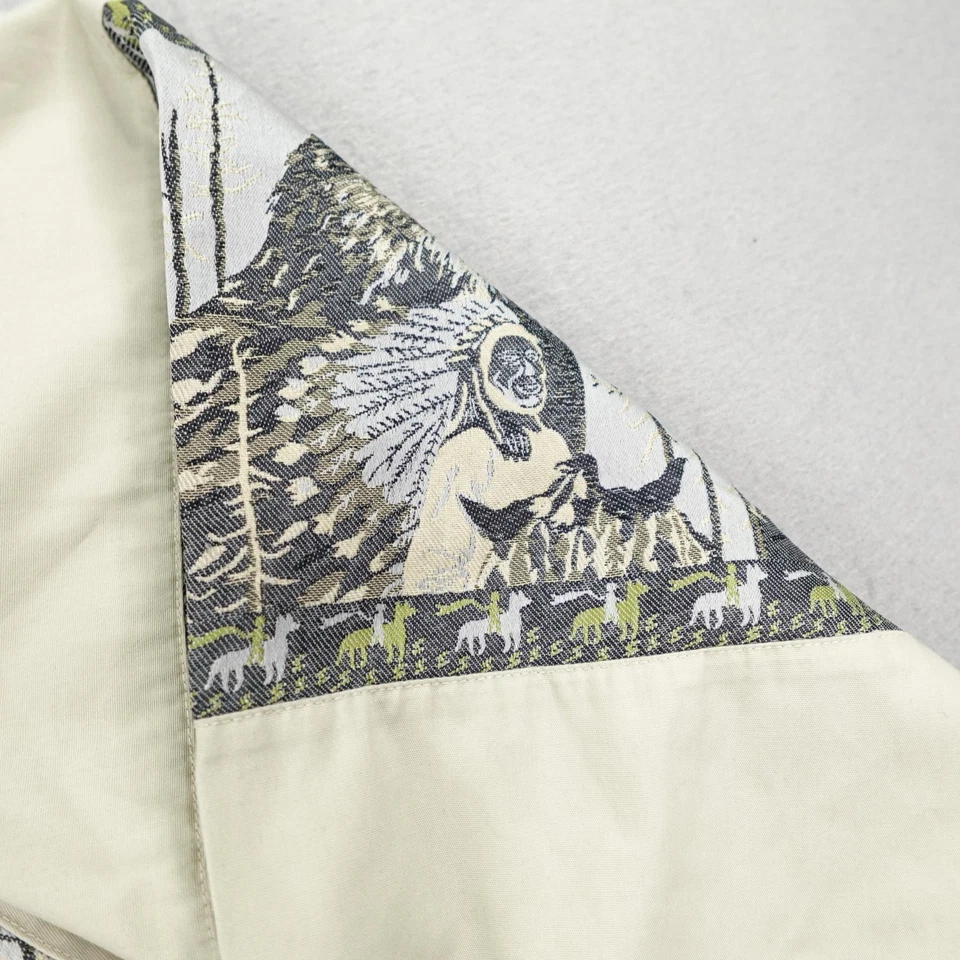 Camisa de campo Buffalo vintage para hombre XL beige Western Southwestern Eagle abotonada Foto 4 de 4