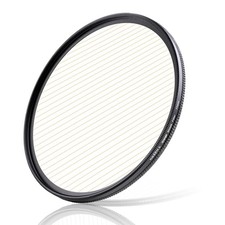 67mm Gold Streak Lens Filter, Premium Optical Glass 360 Rotatable Anamorphic ...