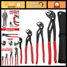 4pcs Adjustable Water Pump Pliers Set - 7101216 Inch Groove Joint Tools 4pcs Adjustable Water Pump Pliers Set - 7101216 Inch Groove Joint Tools