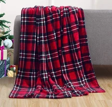 Valerian Elegant Comfort Velvet Touch Ultra Plush Christmas 50 x 60, Plaid 