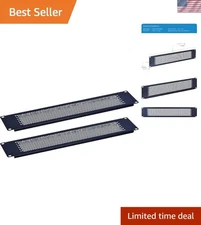 Durable 2U Rack Mount Ventilated Panels - Ideal for 19in Server Cabinets