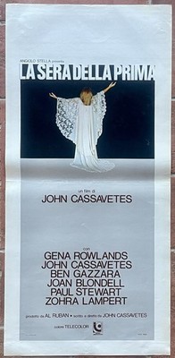Locandina LA SERA DELLA PRIMA 1978 GENA ROWLANDS BEN GAZZARA JOHN CASSAVETES