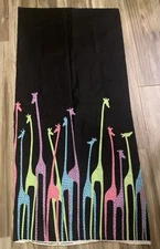 Vtg 2000 Fabric Traditions Giraffes Cotton 19" Wide & Over 36” Long Remnant