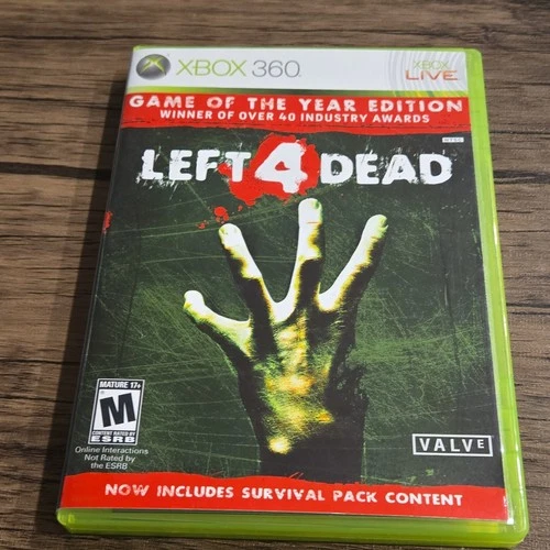 New ListingLeft 4 Dead Game of the Year Edition Xbox 360 Valve Survival Pack Manual
