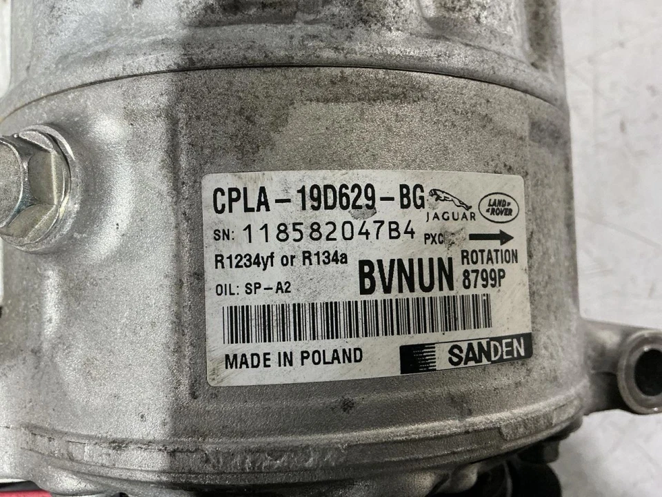 AC Compressor Classic Style VIN G 4th Digit Fits 10-22 RANGE ROVER 866115 - Image 3 of 4